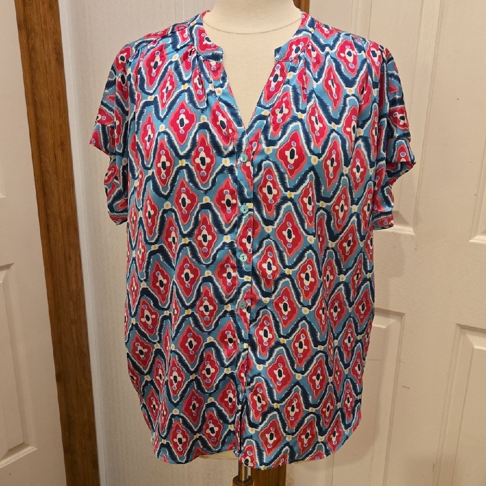 JODIFL Short Sleeve Blouse - Picture 2 of 8